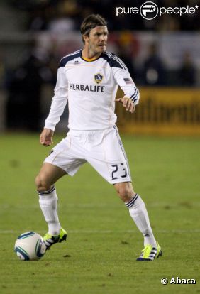 David Beckham lors de la finale de conférence de la MLS remportée par les Los Angeles Galaxy face au Real Salt Lake City (3-1) au Home Depot Center de Carson City.