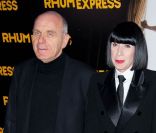 Chantal Thomass et son époux lors de l'avant-première de Rhum Express, le 8 novembre 2011, à Paris.