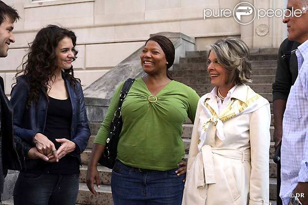 Diane Keaton, Katie Holmes et Queen Latifah dans Mad Money. 