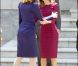 Letizia d'Espagne avec Carla Bruni lors de la visite du couple présidentiel à Madrid, le 27 avril 2009  