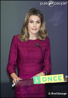 Letizia d'Espagne le 11 novembre 2011