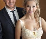 Michael Bublé et sa femme Luisana n'ont pas manqué le mariage de David Foster, le 11 novembre 2011.