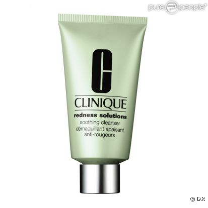 Etape 1 : Démaquillant Redness Solutions CLINIQUE 27 € les 150 ml.  