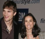 Demi Moore et Ashton Kutcher en février 2005 à Los Angeles 