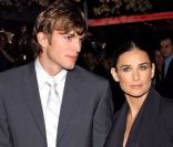 Demi Moore et Ashton Kutcher en avril 2005 à New York 