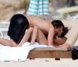 Demi Moore et Ashton Kutcher amoureux en vacances en février 2011 à Saint Barth 