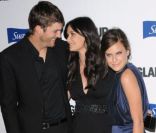 Demi Moore, Ashton Kutcher et Tallulah Belle en octobre 2008 à Los Angeles<br />
