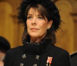 Caroline de Monaco lors de la messe donnée en Notre-Dame-Immaculée pour la fête nationale à Monaco. Il s\'agit de la première pour Charlene en tant que princesse. Le 19 novembre 2011<br />