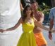 Lily Aldridge fête son anniversaire en travaillant sur une plage de St Barth, le 15 novembre 2011