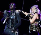 Fergie, Will.I.Am et les Black Eyed Peas, en concert devant 400 000 personnes à Sao Paulo. Le 12 novembre 2011.<br />