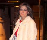 La princesse Madeleine de Suède arrivant à la remise du prix humanitaire par la World Childhood Foundation en lien avec l'American Scandinavian Society, lors d'un gala de Noël à New York le 2 décembre 2011