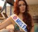 Delphine Wespiser, Miss France 2012 : une vraie bombe qui enchaîne déjà les shootings dans le reportage qui lui est accordé dans le JT de 20 Heures de TF1, présenté par Claire Chazal