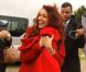 Delphine Wespiser, Miss France 2012, dans le reportage qui lui est accordé dans le JT de 20 Heures de TF1, présenté par Claire Chazal
