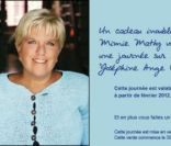 Mimie Mathy offrait à l'occasion du Téléthon 2011 une rencontre.  
