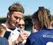 Un maillot qui ne risque pas de voir la machine à laver puisque signé par David Beckham le 5 décembre 2011 à Melbourne