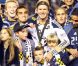 David Beckham et ses enfants Brooklyn, Romeo et Cruz le 20 novembre 2011 à Los Angeles