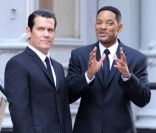 Will Smith et Josh Brolin sur le tournage de Men In Black 3, le 7 juin 2011 à New York.