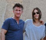Sean Penn et Shannon Costello au Caire, le 30 septembre 2011. 