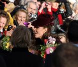 Kate Middleton lors de son premier Noël en tant que membre de la famille royale, le 25 décembre à Sandringham. 