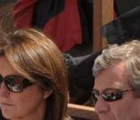 Cécilia et Richard Attias à Roland Garros 2008 