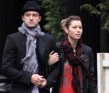 Justin Timberlake et Jessica Biel à New York en mars 2009