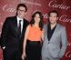 Michel Hazanavicius, Bérénice Bejo et Jean Dujardin lors du festival de cinéma de Palm Springs à Los Angeles le 7 janvier 2012