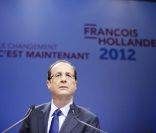 François Hollande à Paris, le 11 janvier 2012. 