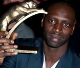 Omar Sy à la cérémonie des Lumières, à Paris le 13 janvier 2012.