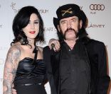Kat Von D et <span class=st>Lemmy Kilmister </span>lors de l\'Art of Elysium Heaven Gala, le samedi 14 janvier 2012.