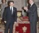 Le président de la République française Nicolas Sarkozy a été décoré de l'ordre de la Toison d'Or par le roi Juan Carlos Ier d'Espagne, lundi 16 janvier 2011, à Madrid. La reine Sofia, le prince Felipe et la princesse Letizia assistaient à la cérémonie.