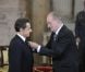 Le président de la République française Nicolas Sarkozy a été décoré de l'ordre de la Toison d'Or par le roi Juan Carlos Ier d'Espagne, lundi 16 janvier 2011, à Madrid. La reine Sofia, le prince Felipe et la princesse Letizia assistaient à la cérémonie.