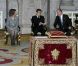 Le président de la République française Nicolas Sarkozy a été décoré de l'ordre de la Toison d'Or par le roi Juan Carlos Ier d'Espagne, lundi 16 janvier 2011, à Madrid. La reine Sofia, le prince Felipe et la princesse Letizia assistaient à la cérémonie.