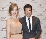 Luis Figo et sa compagne Helena le 17 janvier 2012 à Genève lors du Gala IWC Top Gun