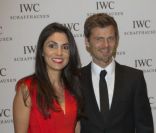 Alain Sutter et Melanie Sutter le 17 janvier 2012 à Genève lors du Gala IWC Top Gun