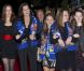 Pauline Ducruet, sa mère la princesse Stéphanie de Monaco, Camille Gottlieb et la fille de la princesse Caroline de Hanovre Alexandra lors du 36e Festival International du cirque de Monte-Carlo à Monaco le 20 janvier 2012