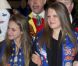 La fille de la princesse Stephanie Camille Gottlieb et la fille de la princesse Caroline de Hanovre Alexandra de Hanovre lors du 36e Festival International du cirque de Monte-Carlo à Monaco le 20 janvier 2012