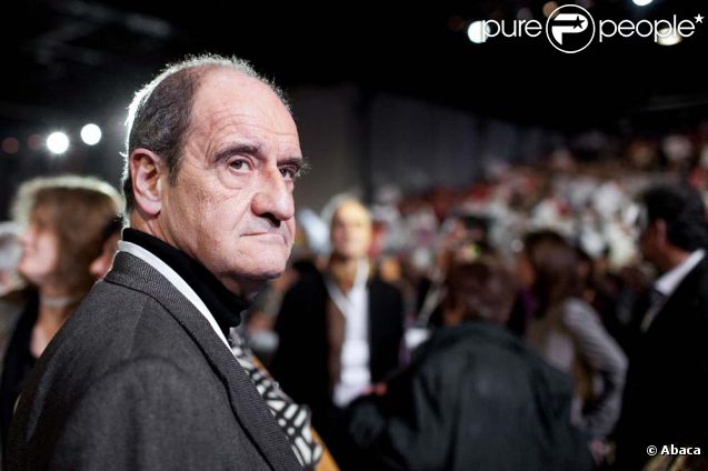 Pierre Lescure lors du rassemblement de François Hollande au Bourget, le 22 janvier 2012.
