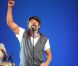Yannick Noah chante lors du rassemblement de François Hollande au Bourget, le 22 janvier 2012.