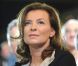 Valérie Trierweiler lors du rassemblement de son compagnon François Hollande au Bourget, le 22 janvier 2012.