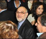 Robert Hue lors du rassemblement de François Hollande au Bourget, le 22 janvier 2012.