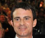 Manuel Valls lors du rassemblement de François Hollande au Bourget, le 22 janvier 2012.