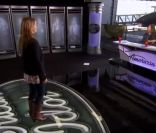 Jane Carrey dans  American Idol  face aux juges Jennifer Lopez, Steven Tyler et Randy Jackson. Casting diffusé le 22 janvier 2012 sur la Fox.