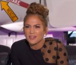 Jennifer Lopez dans  American Idol . Casting diffusé le 22 janvier 2012 sur la Fox.