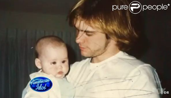 Image d'archive de Jane et son père Jim Carrey dévoilée dans  American Idol . Casting diffusé le 22 janvier 2012 sur la Fox.