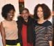 Aïssa Maïga, Sonia Rolland et le réalisateur Philippe Niang lors de la projection privée du téléfilm Toussaint Louverture, à Paris, le 18 janvier 2012
