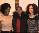 Aïssa Maïga, Sonia Rolland et le réalisateur Philippe Niang lors de la projection privée du téléfilm Toussaint Louverture, à Paris, le 18 janvier 2012