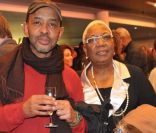 Lors de la projection privée du téléfilm Toussaint Louverture, à Paris, le 18 janvier 2012
