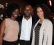 Sonia Rolland, Jimmy Jean-Louis et Aïssa Maïga lors de la projection privée du téléfilm Toussaint Louverture, à Paris, le 18 janvier 2012
