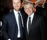 Laurent Milchior et son père au défilé d'Etam le 23 janvier 2012 