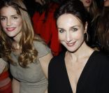 Alice Taglioni et Elsa Zylbertstein au premier rang du défilé Etam le 23/01/12